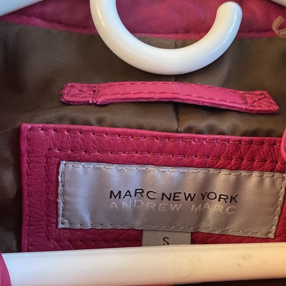 Pink leather jacket - Picture 2 of 4